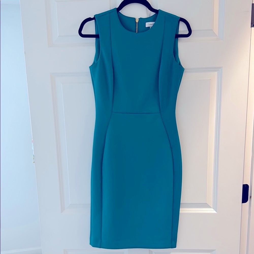 Calvin Klein Teal Midi Dress